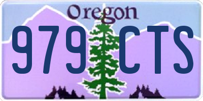 OR license plate 979CTS