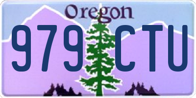 OR license plate 979CTU