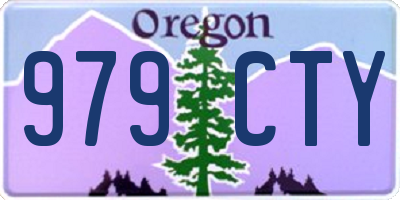 OR license plate 979CTY