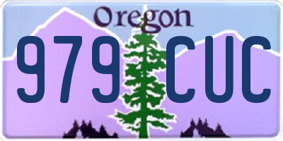OR license plate 979CUC