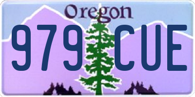 OR license plate 979CUE