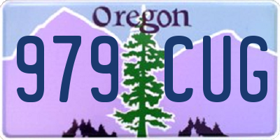 OR license plate 979CUG