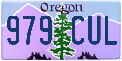 OR license plate 979CUL