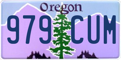 OR license plate 979CUM