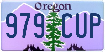 OR license plate 979CUP