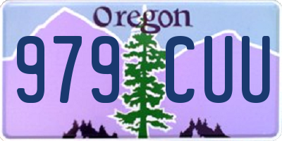 OR license plate 979CUU