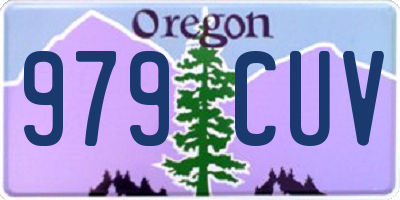 OR license plate 979CUV