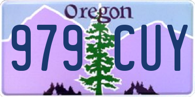 OR license plate 979CUY