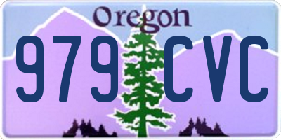 OR license plate 979CVC