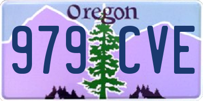 OR license plate 979CVE