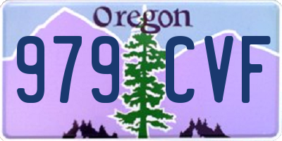 OR license plate 979CVF