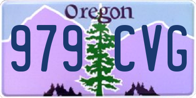 OR license plate 979CVG