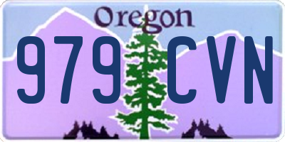 OR license plate 979CVN