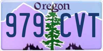 OR license plate 979CVT