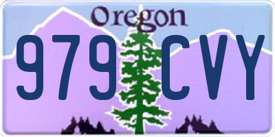 OR license plate 979CVY