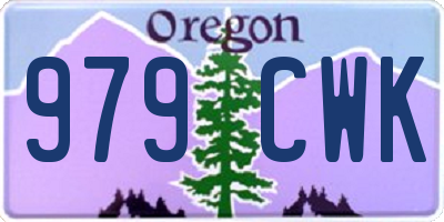 OR license plate 979CWK