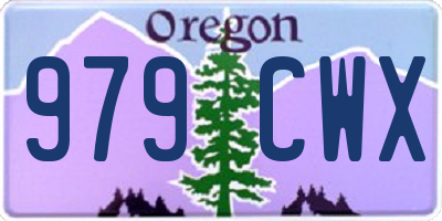 OR license plate 979CWX