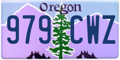 OR license plate 979CWZ