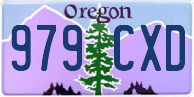 OR license plate 979CXD