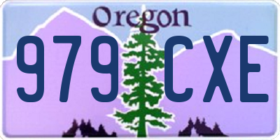 OR license plate 979CXE