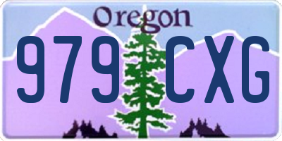 OR license plate 979CXG