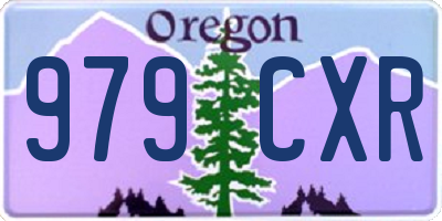 OR license plate 979CXR