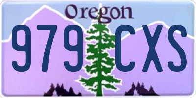 OR license plate 979CXS
