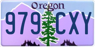 OR license plate 979CXY