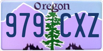 OR license plate 979CXZ