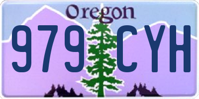 OR license plate 979CYH