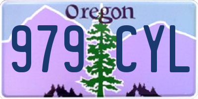 OR license plate 979CYL