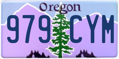 OR license plate 979CYM