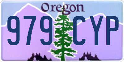 OR license plate 979CYP