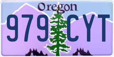 OR license plate 979CYT