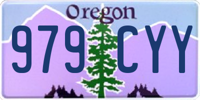 OR license plate 979CYY