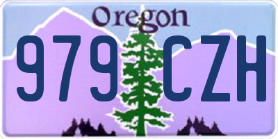 OR license plate 979CZH