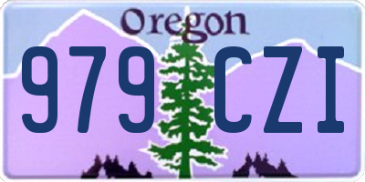 OR license plate 979CZI