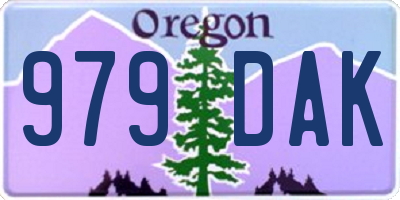 OR license plate 979DAK
