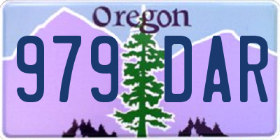 OR license plate 979DAR