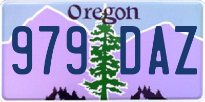 OR license plate 979DAZ
