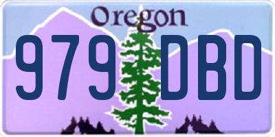 OR license plate 979DBD