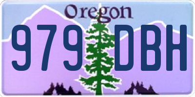 OR license plate 979DBH