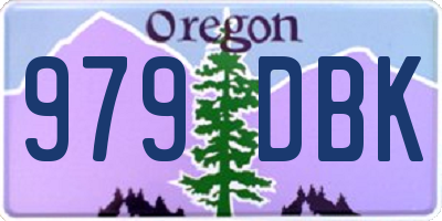 OR license plate 979DBK