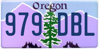 OR license plate 979DBL