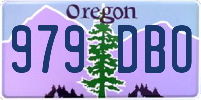 OR license plate 979DBO