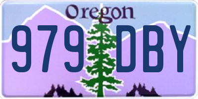 OR license plate 979DBY