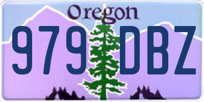 OR license plate 979DBZ