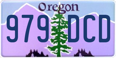 OR license plate 979DCD