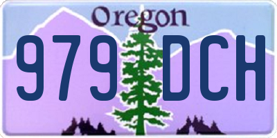 OR license plate 979DCH