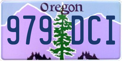 OR license plate 979DCI